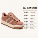 Tênis Feminino Ramarim Camurça Cacau | Conforto e Estilo Casual