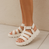 Sandália Papete Feminina Moleca Flatform