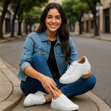 Tênis Feminino Casual Branco - Moleca