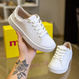 Tênis Feminino Casual Branco - Moleca