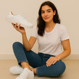 Tênis Feminino Casual Branco - Moleca